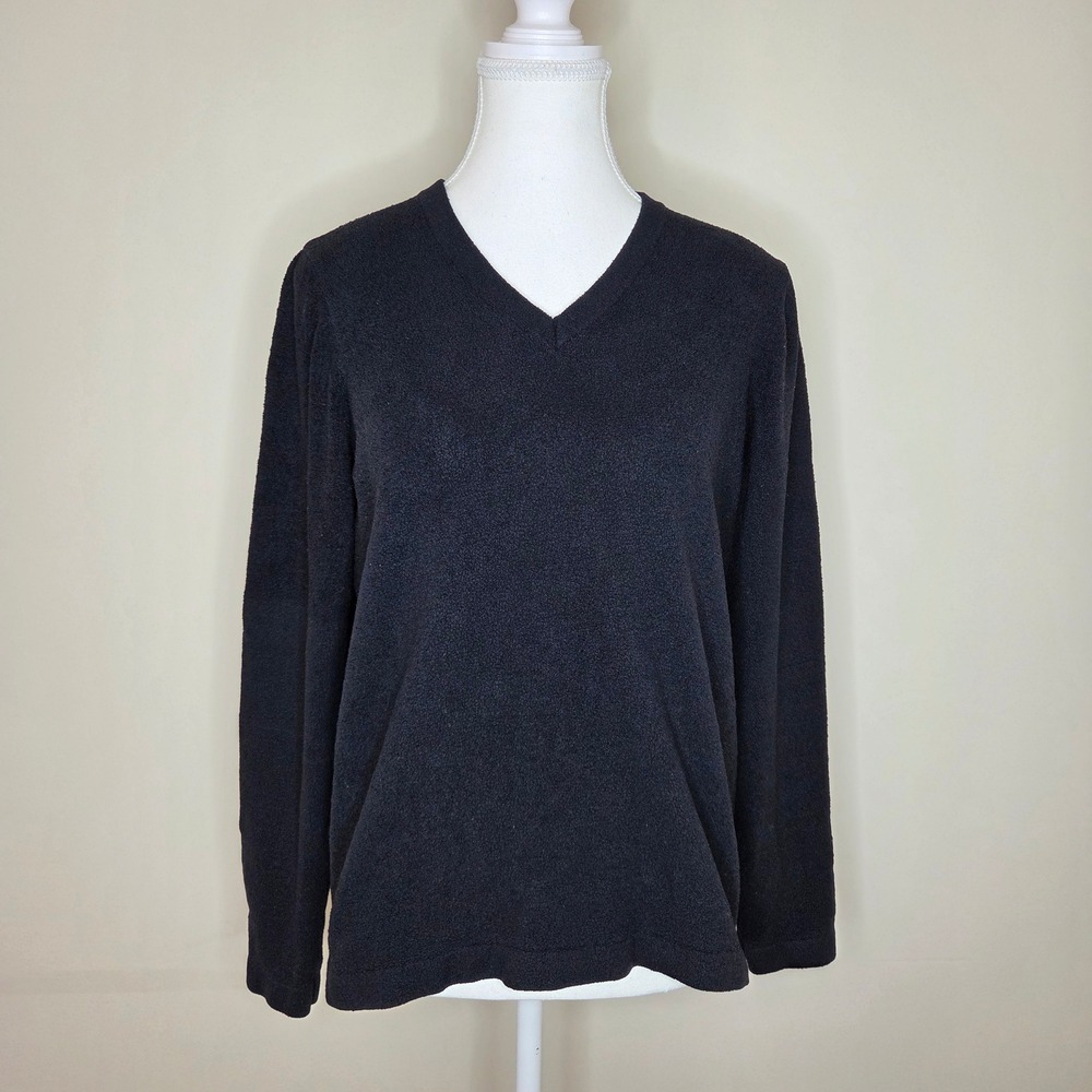 ExOfficio Black Fleece Shirt Gorpcore Outdoor Layering Size L‎